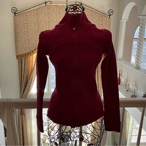 Rare Burgundy Lulu Define Jacket